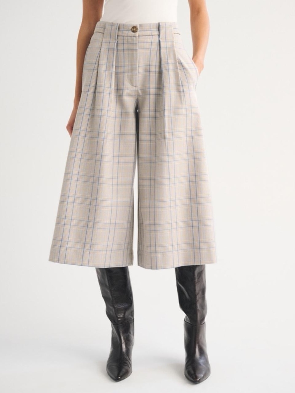 EUC ABERCROMBIE & FITCH High Rise Tailored Culotte Pant